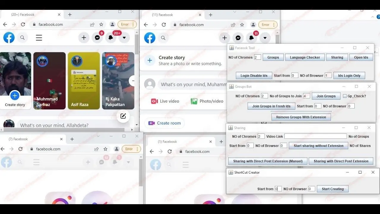 Facebook Auto Sharing Software